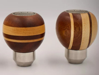 Pomello del cambio in legno di mogano e acero. Porsche 356 - 69542419100