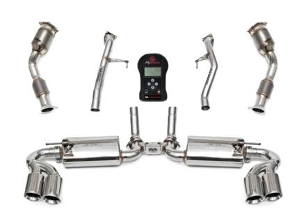 Fabspeed Exhaust Performance Package WITH ECU Tuning Upgrade, Polished Stainless Steel. Porsche 957 Turbo / Turbo S (2008-2010) - 95511302340, 95511302440, 95511302230, 95511302231, 95511302130, 95511302131 - FS.POR.957T.SPKGEP