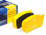 PAGID RSL-2 Track Racing Brake Pads E8004 for Porsche 997 GT3 Cup - 24154, 07.B315.15, 07B31515, 99735294901 - E8006, T1730