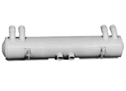 Uitlaatdemper / demper achterbak. Porsche 356 B/C / 912 - 92.301, 92301, 1620600400, 61611101605 - 92.301, 1620600400