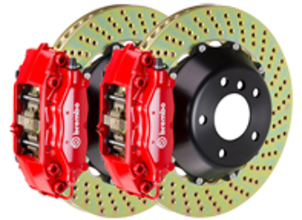 Brembo GT Big brake-set (achter). Porsche - Maat remschijf: 345x28 - 2C18007A, 2C18007A1, 2C18007A2, 2C18007A3