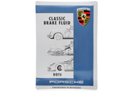 Metalen plaatje - Porsche Classic Brake Fluid - PCG04430501