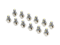 Dashboard LED-lampen set van 12 B8.4 helder wit - 96463192098