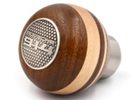 Pomello del cambio in legno di noce e acero. Porsche 914 - 90142401400