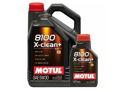 MOTUL 8100 X-CLEAN+ 5W-30 engine oil 6ltr - 106376, 106377