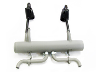 Exhaust with heat exchangers and tail pipe kit. Porsche 356 B - 64421100300, 1623102970, 64421100400, 61611100660, 1620701510, 61611101005