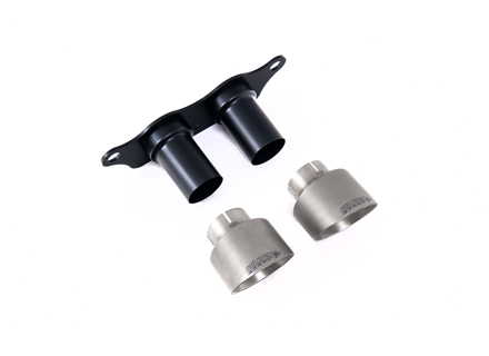 Terminali di scarico in titanio spazzolato Milltek GT-100. Porsche 991.2 GT3 / GT3 RS 2018-20 - 99111125390, 99111125393, 99111125391, 99111125392, 99111125395, 99111125380, 99111125791, 9GT251697F - SSXPO133