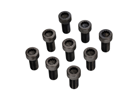 Flywheel bolts, Pack of 9. Porsche 911 / 924S / 944 / 964 / 968 - 93010220600, 204-2801, 93010220601, 1610450200