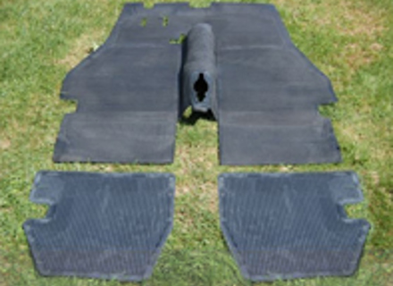 Rubber floor mats (Set of 5). Porsche 356 BT5