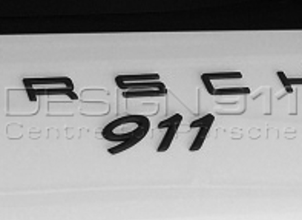 '911'  BLACK Rear Lid Badge. Porsche 991 - 99155923103