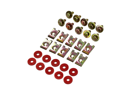 Kit de quincaillerie pour garde-boue d'aile avant. Porsche 911/912/930 - 91150300100 - JG.001.00, 1680350510