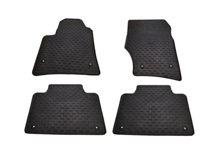 Set di tappetini in gomma (4 pezzi) - Nuovo, rimanenza di magazzino - per Porsche 955 / 957 Cayenne con guida a sinistra (LHD) - 95504480061