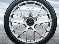 20'/21' 991.2 GT3 RS Magnesium, in Brilliant Silver (satin-gloss) Alloy Wheels Original Porsche - 99104460340