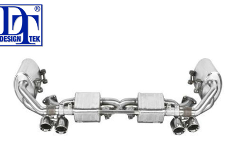 Exhaust Mufflers & Centre Pipe system with Valves. Porsche 991 (911) 2012>> DesignTek - 3606009921, 3606009923, 3606409120, 152727-01, 115280-01, 126343-01, 99104420006