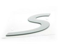 S - Badge for Porsche 987 Boxster S / 997 Turbo S - 98755998500 S - Badge for Porsche 987 Boxster S / 997 Turbo S - 98755998500