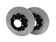 Jeu de disques de frein flottants rainurés arrière. Porsche 991 GT3 / 981 GT4 / 718 GT4 / 718 Spyder - 99135240780, 99135240880, 98135240780, 98135240880, 98135240781, 98135240881 - 9GT615601N