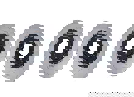 Set di dischi freno flottanti baffati POSTERIORI. Porsche 991 GT3 / 981 GT4 / 718 GT4 / 718 Spyder - 99135240780, 99135240880, 98135240780, 98135240880, 98135240781, 98135240881 - 9GT615601N