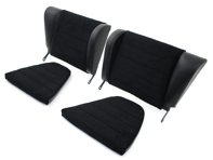 Rennsport rear seat set, Black Leatherette. Porsche 911 - 90152200522, 90152200622, 91152205101, 91152205201 Rennsport rear seat set, Black Leatherette. Porsche 911 - 90152200522, 90152200622, 91152205101, 91152205201
