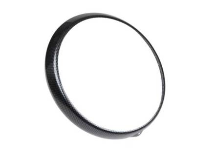 Headlamp outer bezel, metal carbon look. Porsche 911 / 964 - 91163114100, 91163114101 - 1695152400