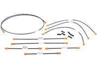 Remleiding set. Porsche 911 1963-67 links gestuurd - 90135560101, 90135560301, 90135560401, 90135560800, 90135561103, 90135562200, 90135562700, 91435569100 - 1661500310