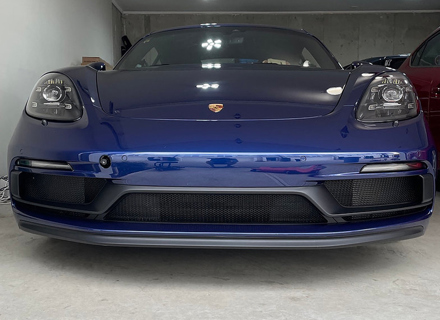 Complete front bumper grille wire mesh set Porsche 718 Boxster and Cayman GTS