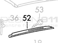 Targa Soft Top Water Strip. Porsche 911 70-89 - 90156530345, 90156530445 Targa Soft Top Water Strip. Porsche 911 70-89 - 90156530345, 90156530445