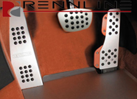 Impugnatura in gomma per set di pedali in alluminio da 3 pezzi Rennline. Porsche 911/912/930 Coupé TIPTRONIC - P70.62.51, P706251