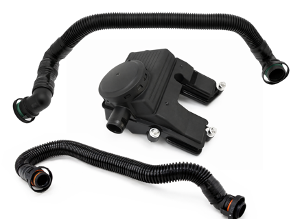 Kit separatore aria/olio e tubo flessibile. Porsche 958 Cayenne S 4.8L 2011-18 / 970 Panamera 4.8L 2010-18 - 94810713522, 94810724720, 94810724520