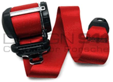 Seat Belts Front Cabrio in RED. Porsche 997 - 99680398103N13, 99780303303N13, 99780303306N13, 99780303405N13, 99780303411N13, 99680398103, 9978030