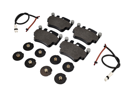 Kit pastiglie freno ANTERIORI, sensori, spessori Porsche Boxster 986 S 3.2L OE - 99635294903, 99635108802, 99661236501