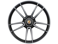 Centre lock Turbo S front alloy wheel in Black finish 20' 8.5J ET39 (Winter) - 992601025AC041