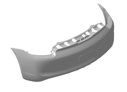 Paraurti posteriore. Porsche 981 Cayman GT4 - 98150599182, 98150599180