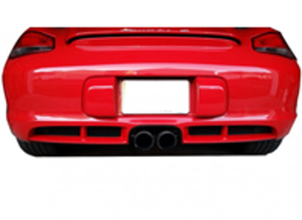 Achterbumper RVS grille set. Porsche Kaaiman 987.2 2009-12 - ZPR27309, ZPR27309B, ZPR27309, ZPR27309B
