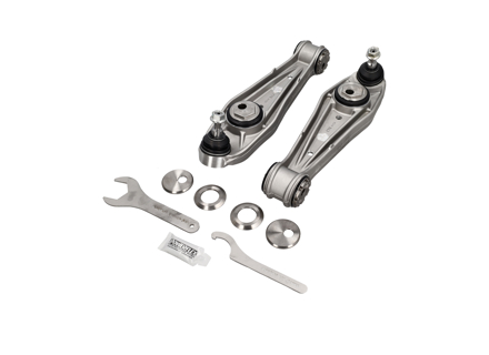 Track control arm and bush kit ADJUSTABLE front. Porsche 997 / 991 / Boxster / Cayman - PF57K-1002, 99134105304, 99734105304, 99134105321