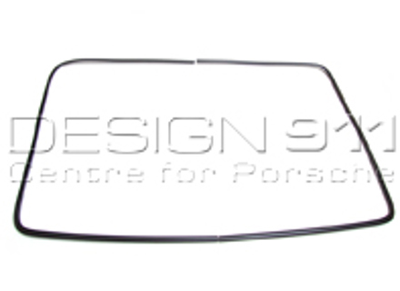 Rear screen moulding metal, Black. Porsche 911 Coupe - 9115459110070K, 9115459120070K