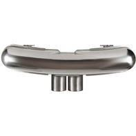 Silenziatore di scarico posteriore con terminali di scarico in stile "GT3". Porsche 911 1983-89 - 91111102500, 91111102505 - 1620614200
