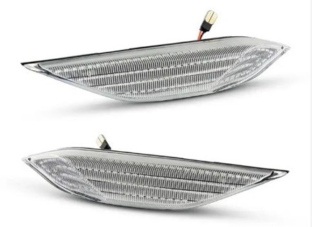 Side repeaters LED with clear lens. Porsche Cayenne 958 - 95863110100, 95863110200