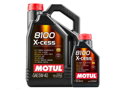 MOTUL 8100 X-CESS 5W-40 engine oil 6ltr - 102870, 102784