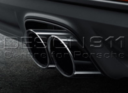 Auspuff Sportendrohre SCHWARZ. Porsche 718 (982) Boxster / 718 (982) Cayman - 98204420011, 98204420010, 98104420010, 98104420011