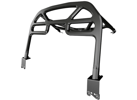 Roll cage and harness bar dry carbon fibre. Porsche 718 Cayman - 98158010380 - SRRSCFRC