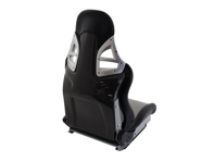 Sedile sportivo Track Bucket - GTR RECLINE, pelle nera con centro pied de poule - 9997809100, 9997809110 - JT-B72-HT