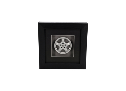 Handmade 1:8 Scale Porsche 964 Cup I Wheel Model – Silver - Hand Assembled & Box Framed - 96536212401, 96536212601, 9933621260061M - BF WH 964 CUP1