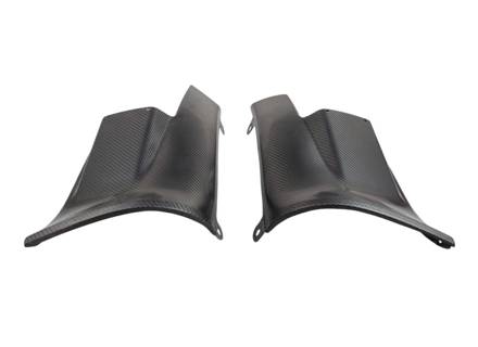 Piastre terminali paraurti posteriori in fibra di carbonio. Porsche 911 1974-89 - 91150306703GRV, 91150306803GRV