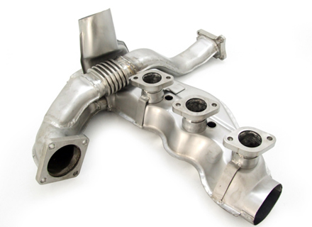 Scambiatori di calore di scarico SINISTRO per Porsche 964 C2 / C4 - 91.023S, 91.024S, 1623104470, 1623104480, 96421103905 - 91.023S, 1623104470