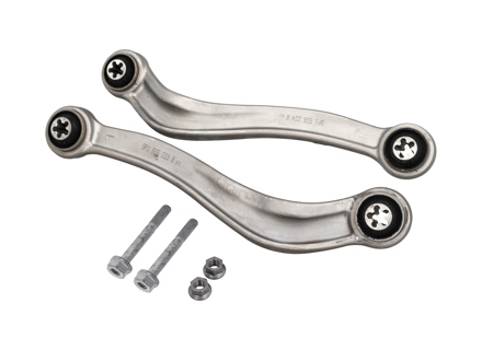 适用于保时捷 991.1 / 992.1 Carrera 和 Turbo 2012 年款及之后车型的后拖臂套装（2 件）及螺栓 - 9P1505223B, 9P1505224B, 99133104303, 99133104403