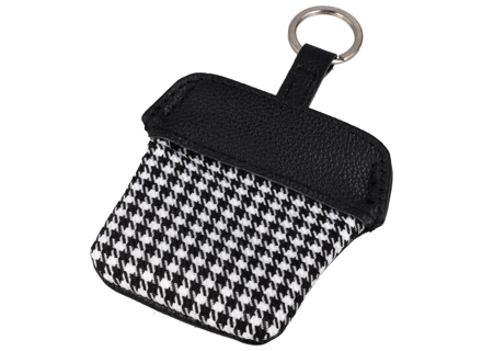 Pepita key pouch with stainless steel ring for all Porsche drivers - PCG90110010, 91190110010