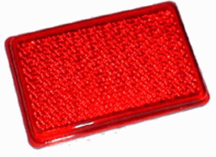 Rear bumper corner rubber reflector. Porsche 930 - 93063310101, 93063310102