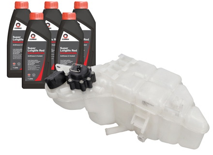 Kit de depósito de expansión de refrigerante del motor. Porsche 996 2001 >> / 997.1 / 997.2 - 99610615703, 99610615704, 99610615700, 99610615701, 99610615702