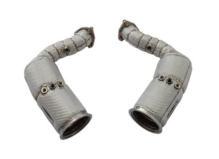 Sports exhaust downpipes with catalytic converter. Porsche 9YA Cayenne S / GTS / turbo - PAB254801C, PAB254801CX, PAB254850D, PAB254850DX, PAB254801, PAB254801X, PAB254850B, PAB254850BX, PAB254800, PAB254800X, PAB254801B, PAB254801BX, 9Y0254800A, 9Y0254800AX, PAB254850, PAB254850X, PAB254850C, PAB254850CX, 9Y0254850A, 9Y0254850AX - 9MPAB25420200