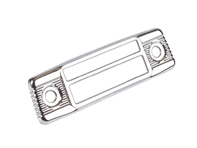 Radio cover, chromed, for Blaupunkt Frankfurt radio. Porsche 356 - 113857233 - 8101850100 Radio cover, chromed, for Blaupunkt Frankfurt radio. Porsche 356 - 113857233 - 8101850100